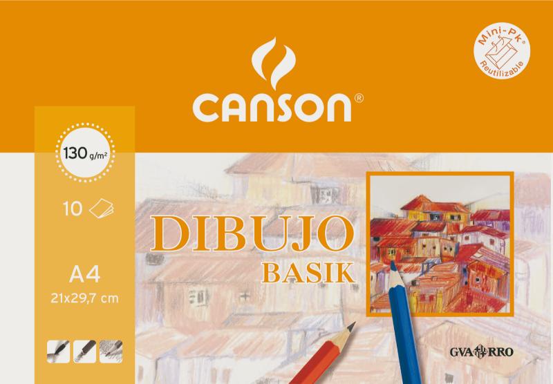 CANSON Minipack Guarro Dibujo Basik 130 grs 10 hojas
